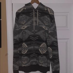 Grey Hollister Hooded Sweater